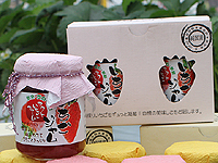 いちごジャム2個セット お洒落な2ビン入り(ピンク色)