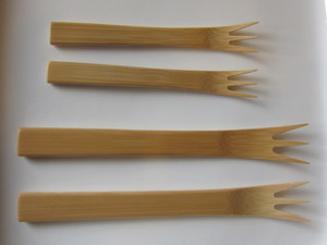竹製デザートフォーク