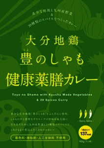 大分地鶏　豊のしゃもスパイスカレー(健康薬膳:緑)